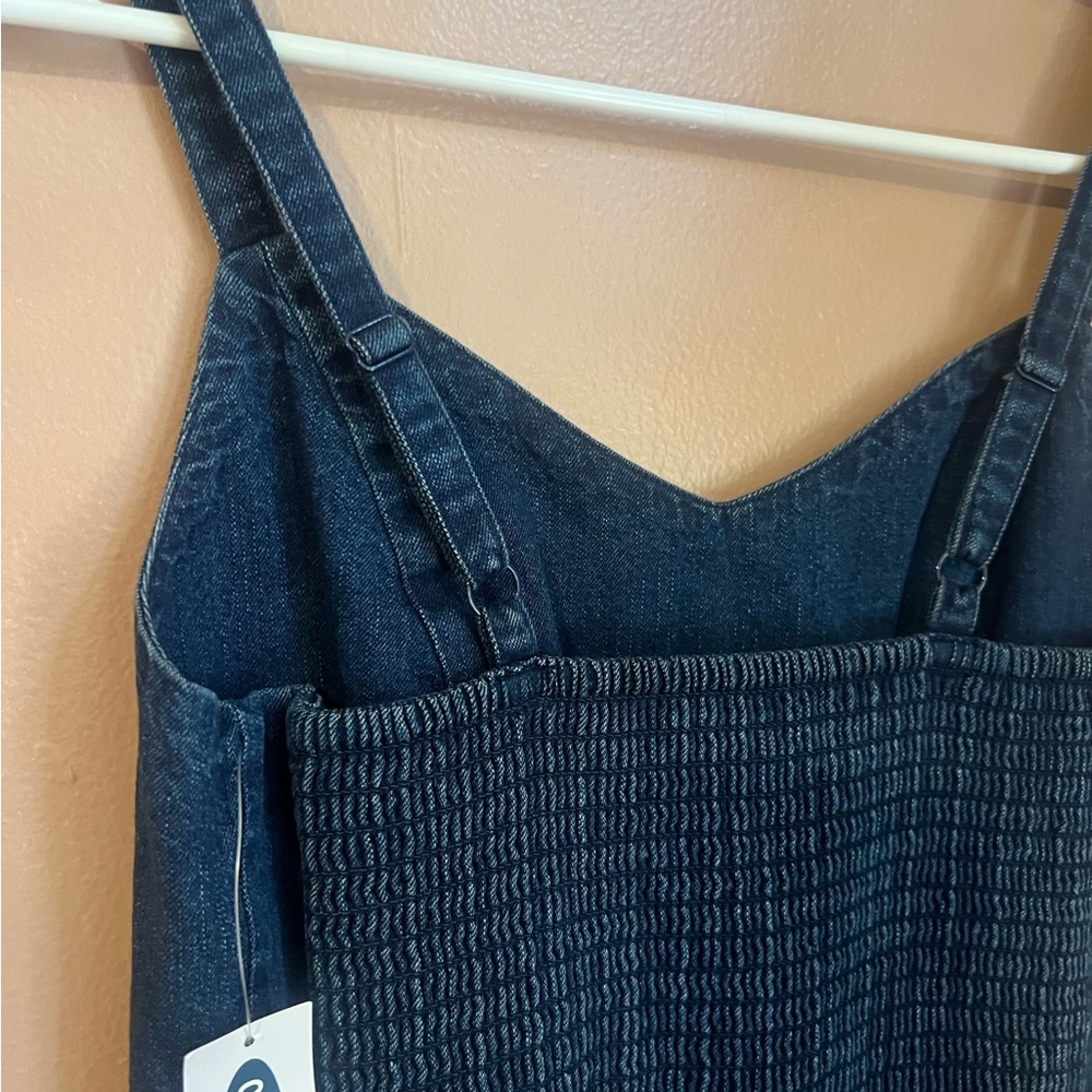 Denim Ruffle Dress - Picture 5 of 8